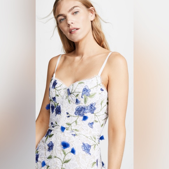 MARCHESA NOTTE - embroidered cocktail dress - Picture 5 of 6